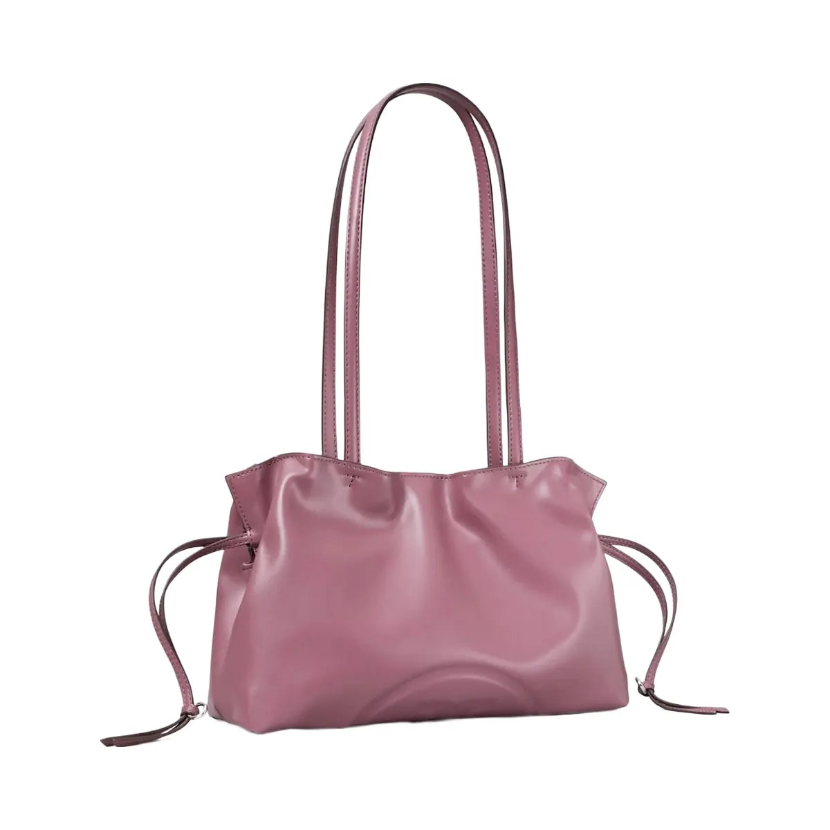 Tory Burch Small Ella natuura Drawstring Tote Plum Haze