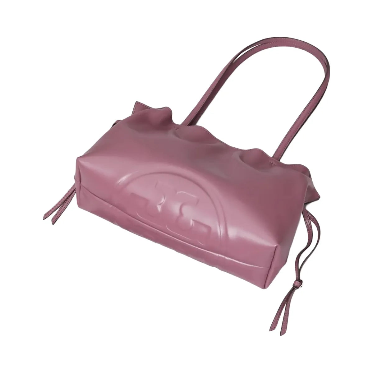 Tory Burch Small Ella natuura Drawstring Tote Plum Haze