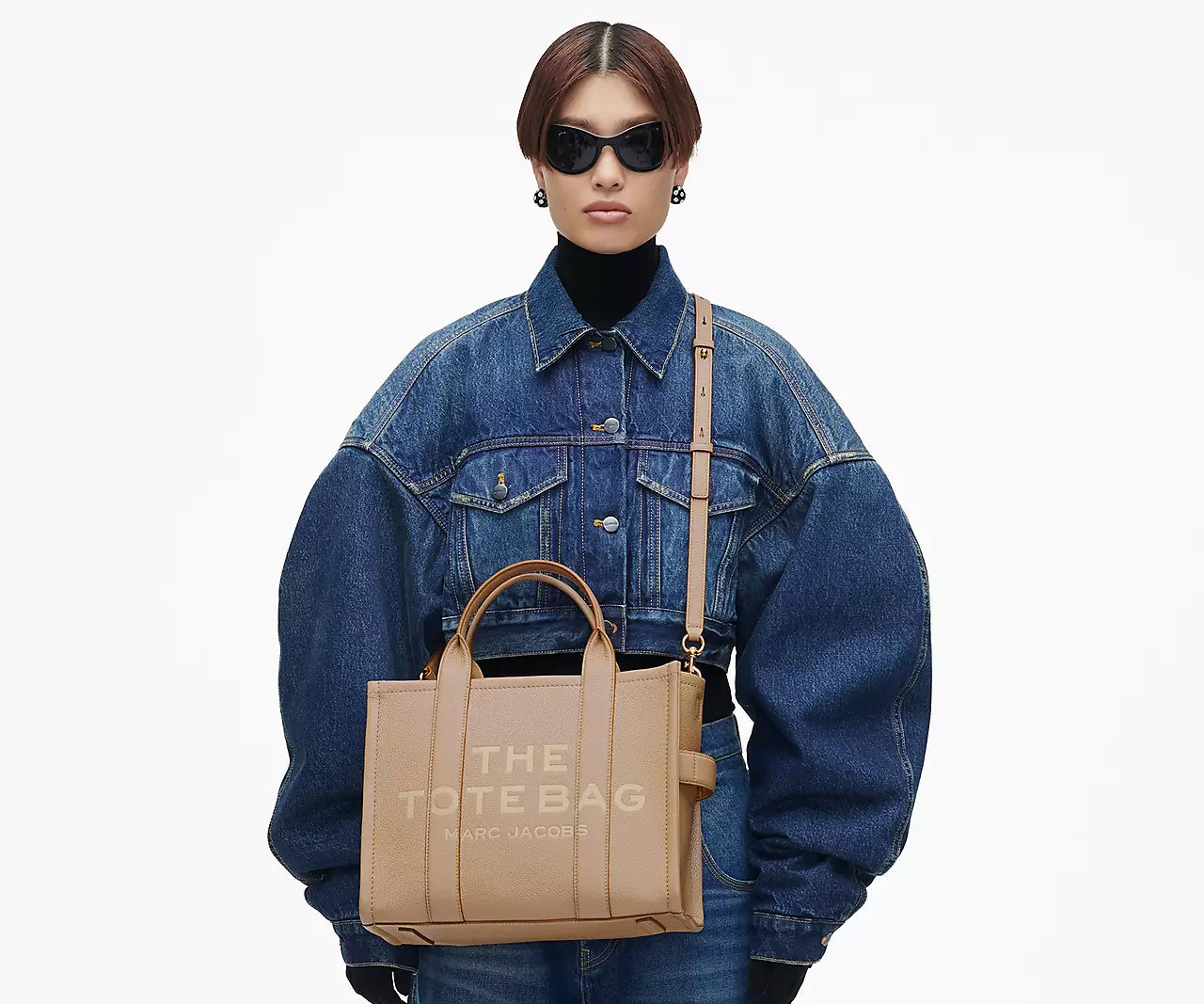 Marc Jacobs The Leather Medium Tote Bag 'Camel'