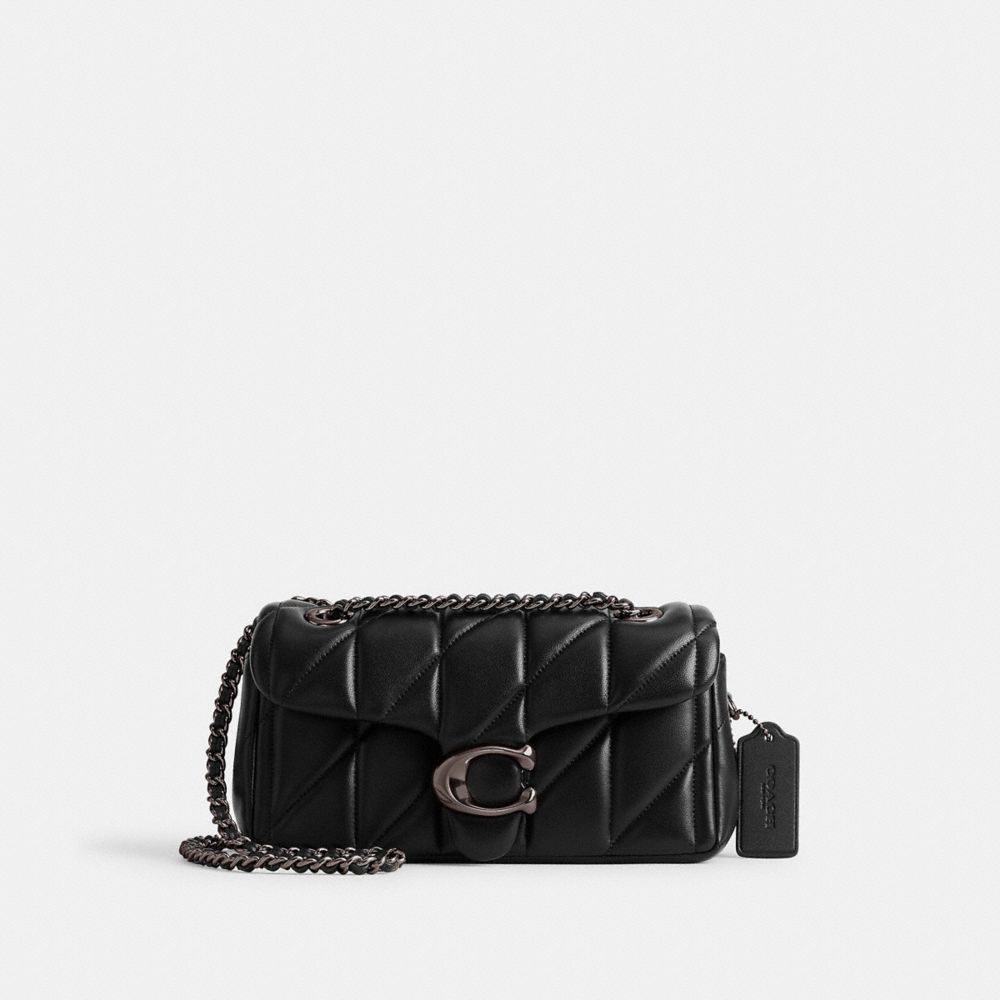 Coach Tabby Shoulder Bag 20 With Pillow Quilting Pewter Black