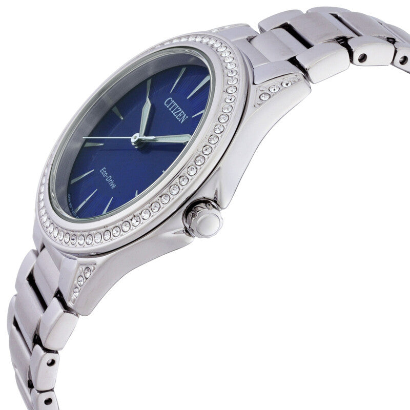 Citizen Classic Eco-Drive Crystal Blue Dial Women's Watch