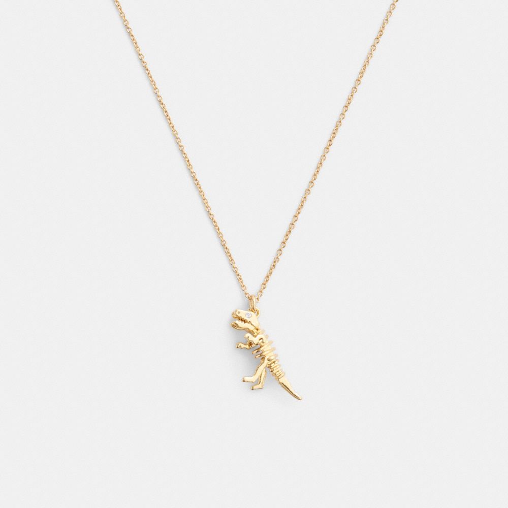 Skeletal Rexy Pendant Necklace
