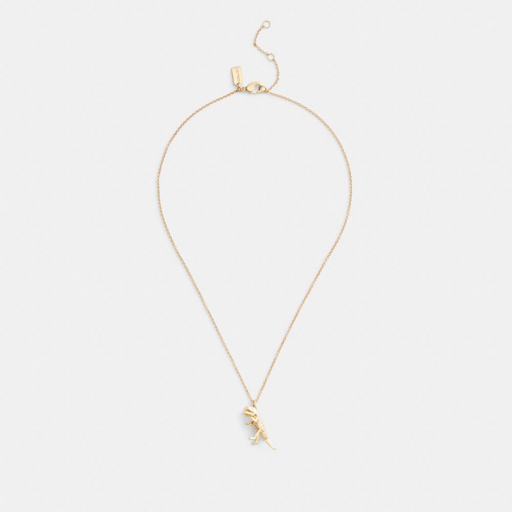 Skeletal Rexy Pendant Necklace