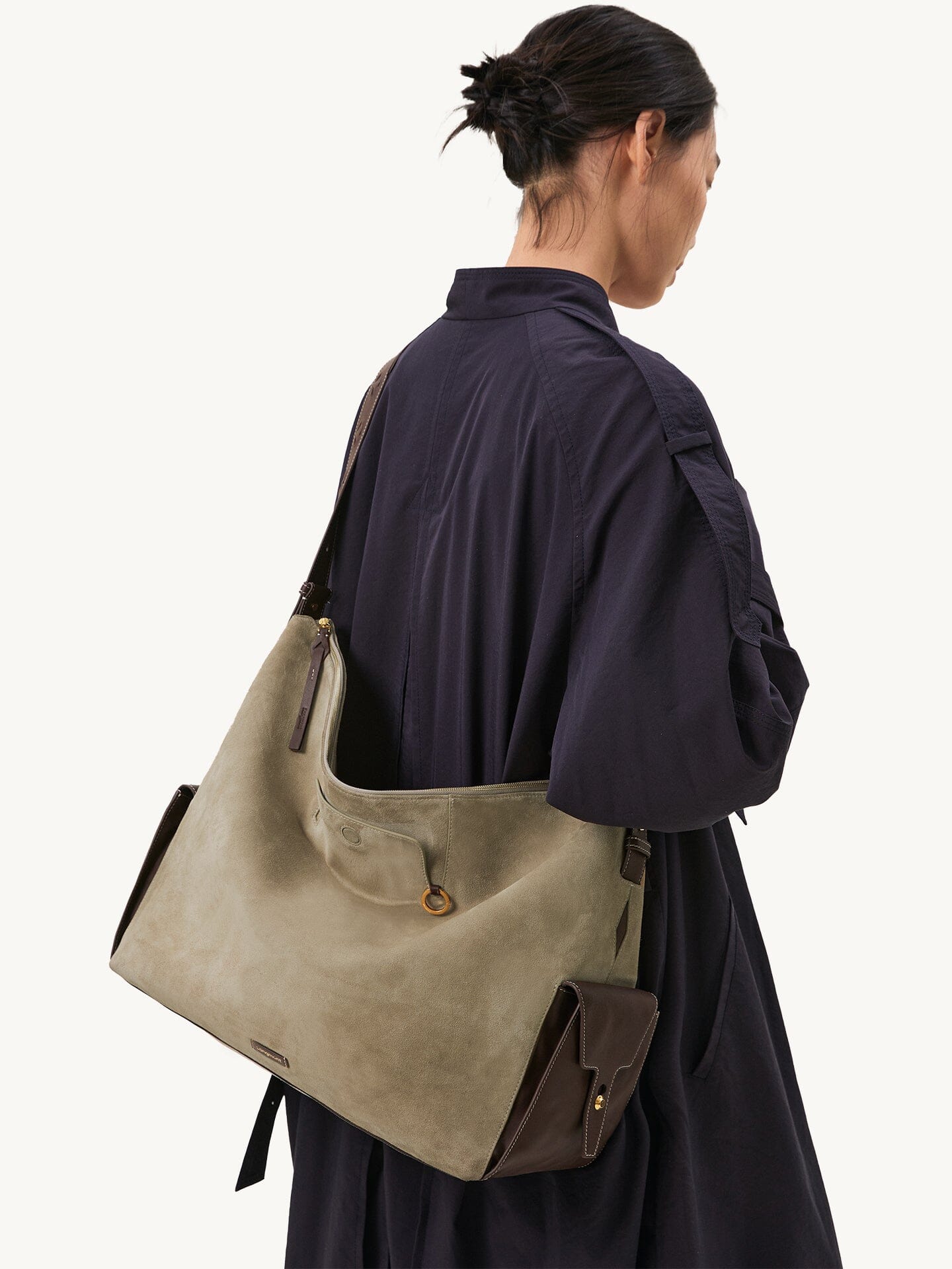Songmont Extra Large Yore Hobo Bag Dune Suede
