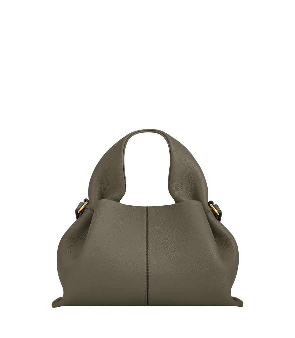 Polene Numero Neuf Mini Textured Smoky Green