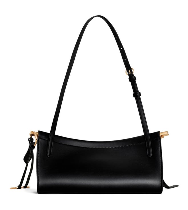 Black Le Click East West Small Shoulder Bag