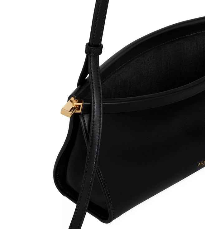 Black Le Click East West Small Shoulder Bag