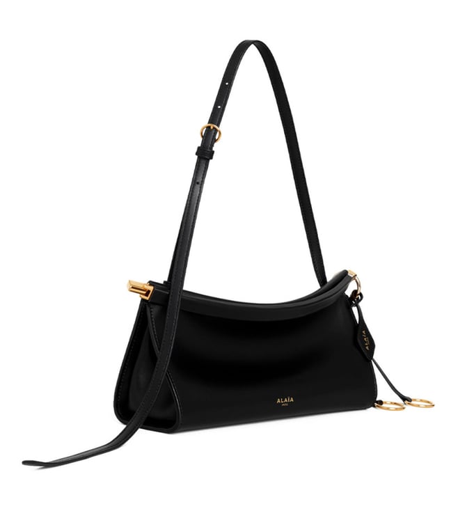 Black Le Click East West Small Shoulder Bag