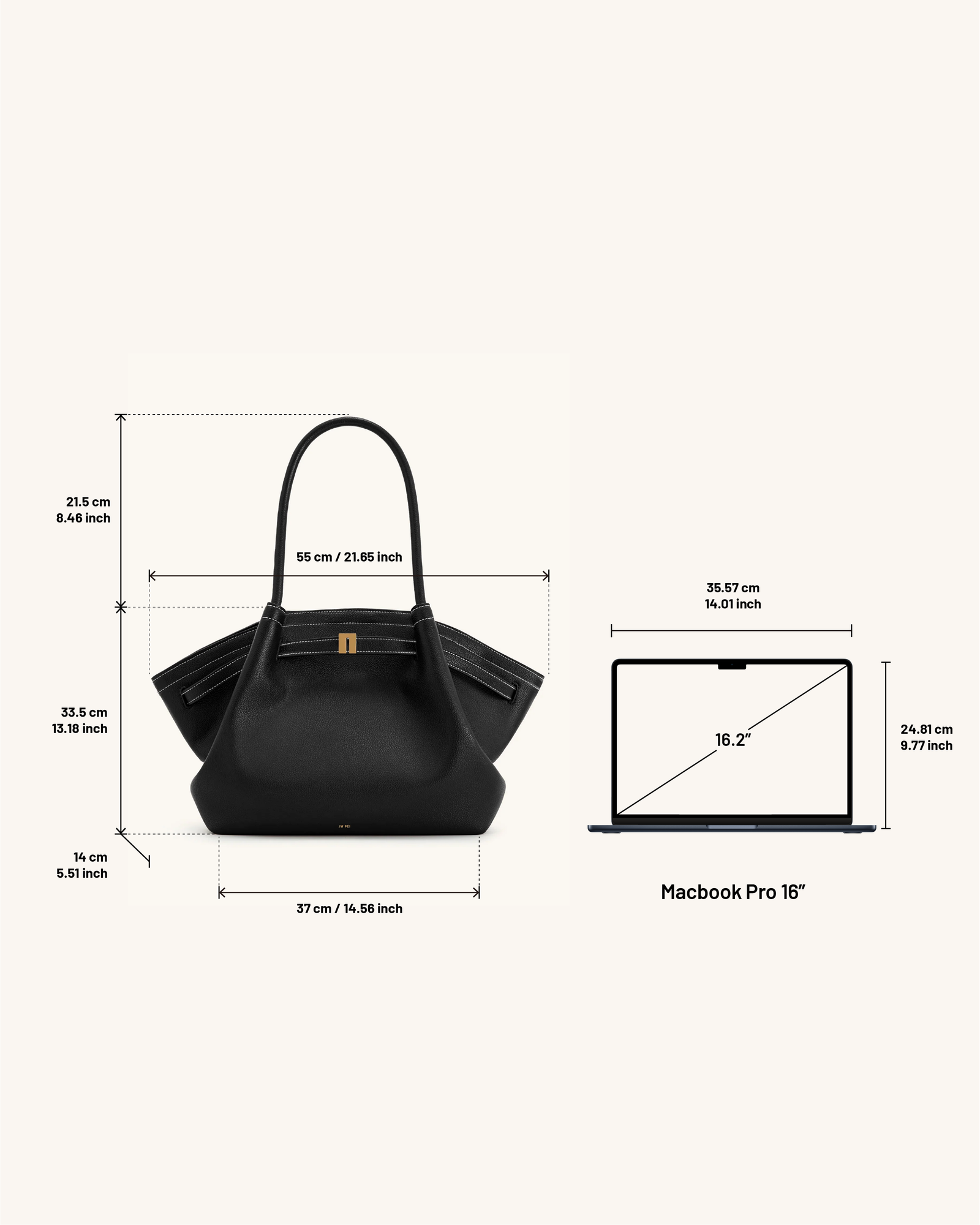 Hana Large Tote Bag - Elephant Grey Croc