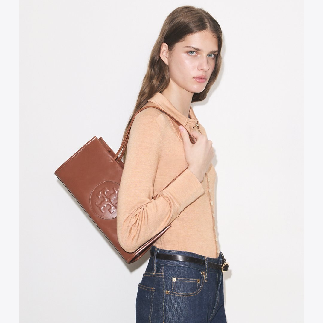 Tory Burch Ella East-West Tote Aged Tan