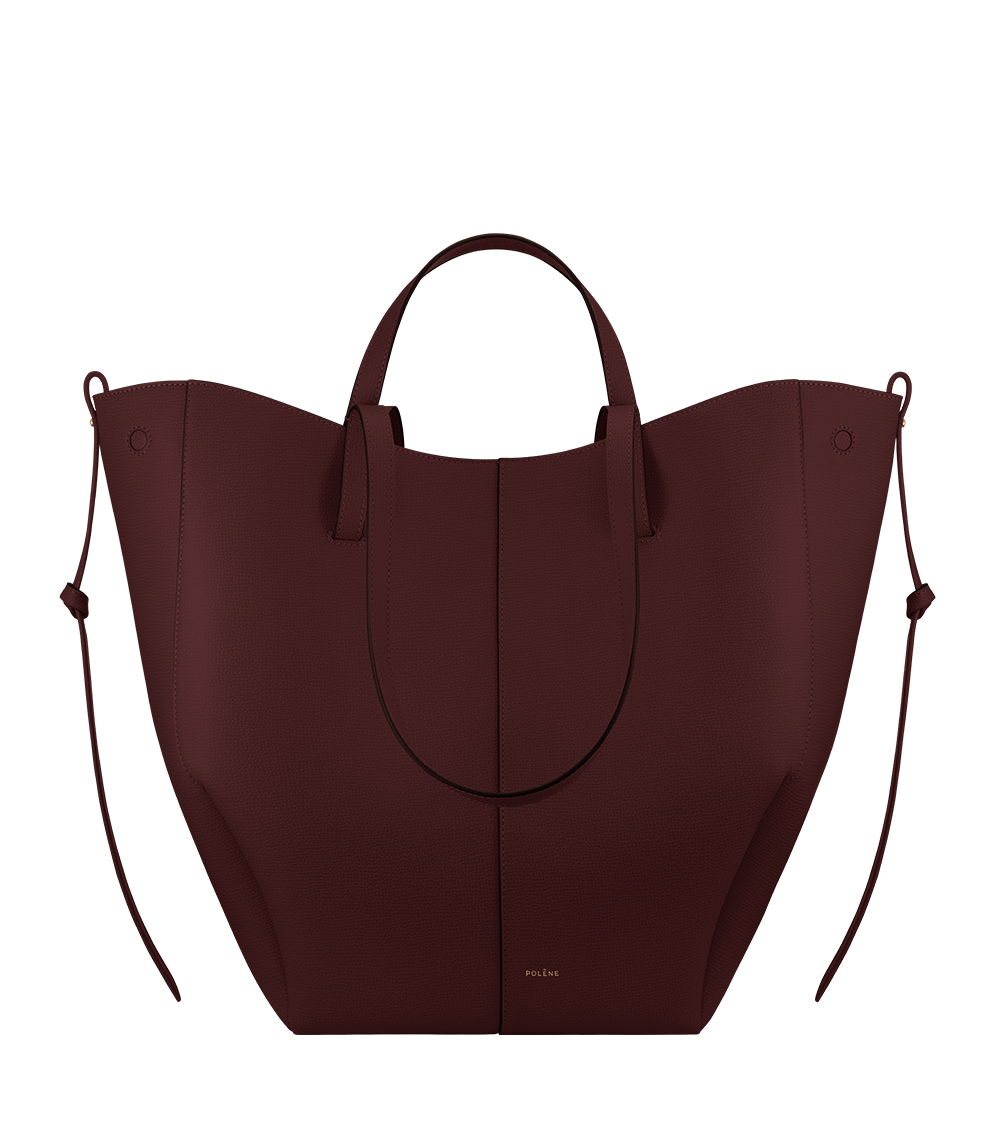 Polene Cyme Tote Textured Black Cherry