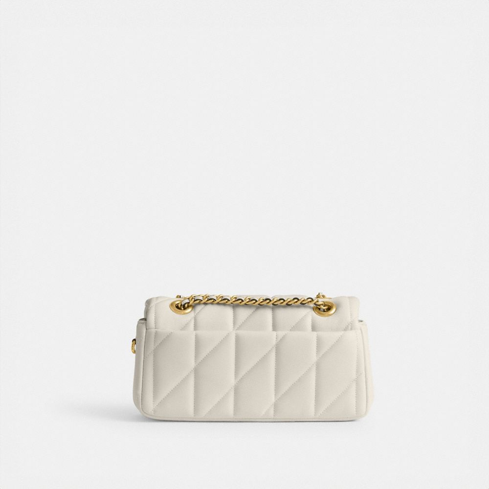 Coach Tabby Shoulder Bag 20 With Pillow Quilting Brass Chalk