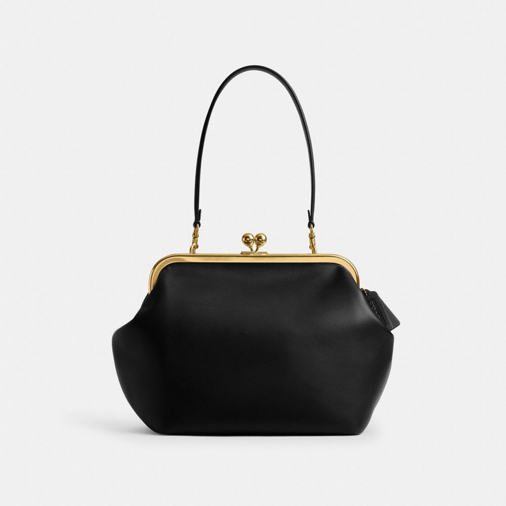 Coach Kisslock Frame Bag 27 Brass Black