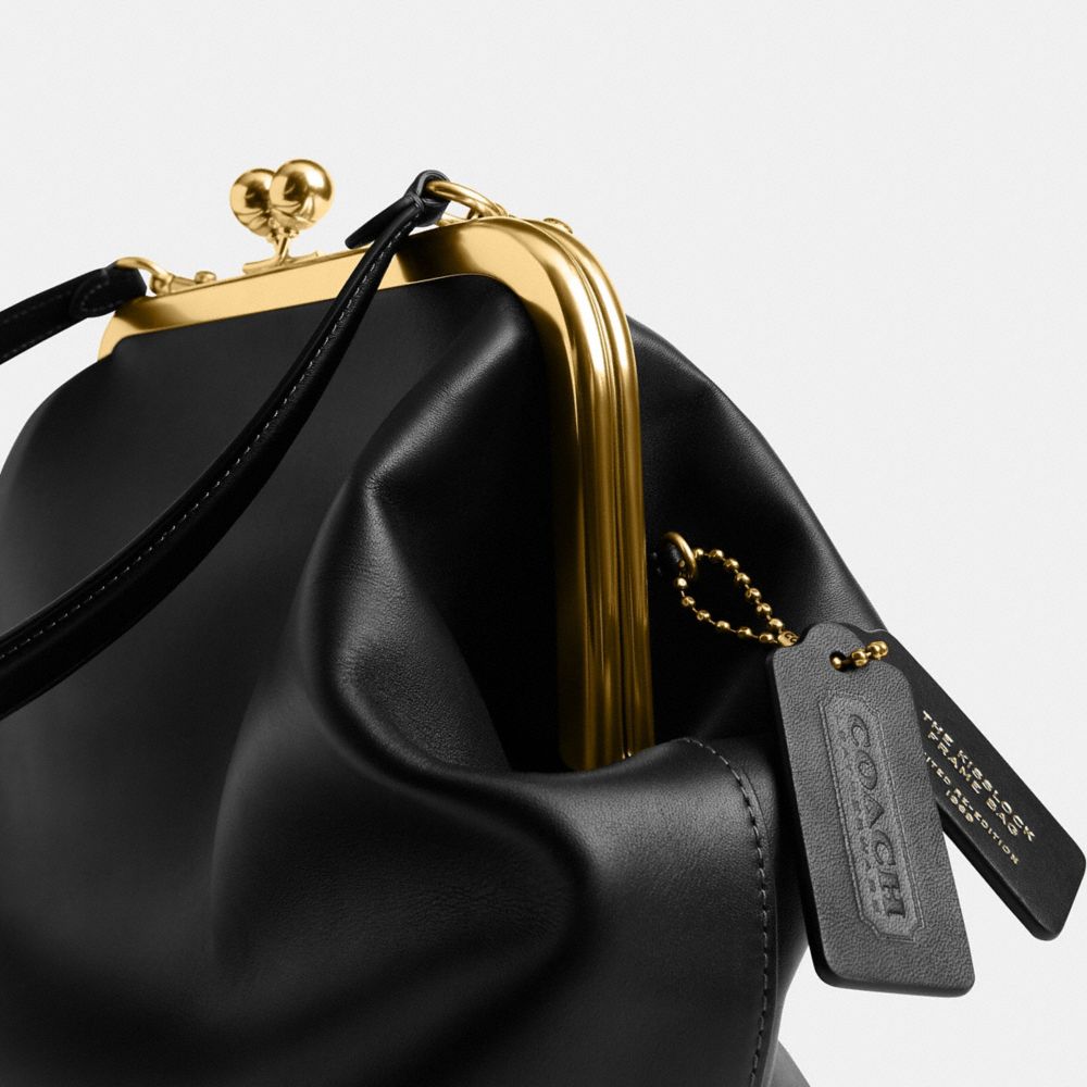 Coach Kisslock Frame Bag 27 Brass Black