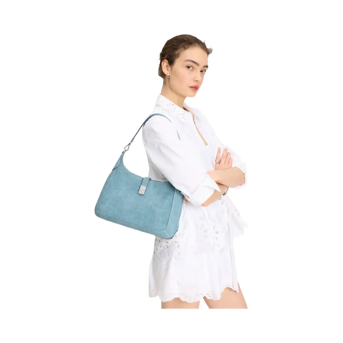 Kate Spade Deco Denim Hobo Bag Blue Multi