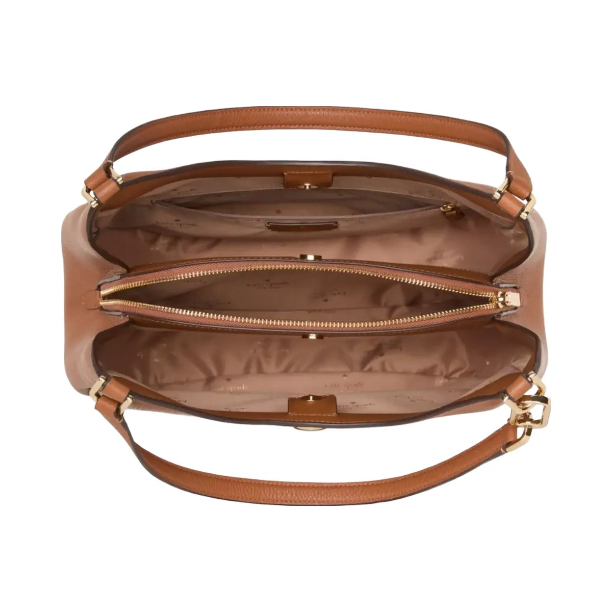 Kate Spade Kayla Large Triple Compartment Shoulder Bag Warm Gingerbread