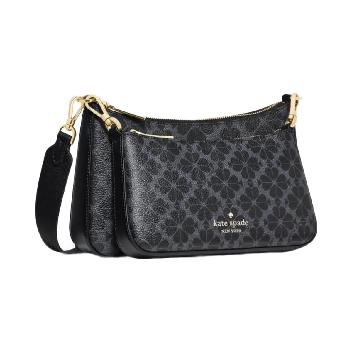 Kate Spade Flower Small Crossbody Black