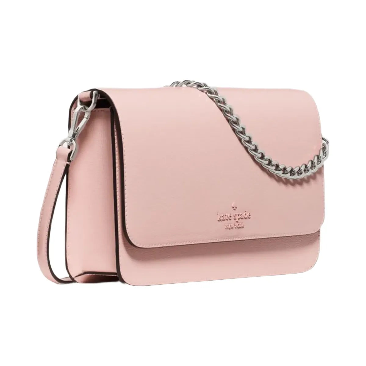 Kate Spade Madison Textured Patent Leather Willow Medium Convertible Crossbody Tutu Pink