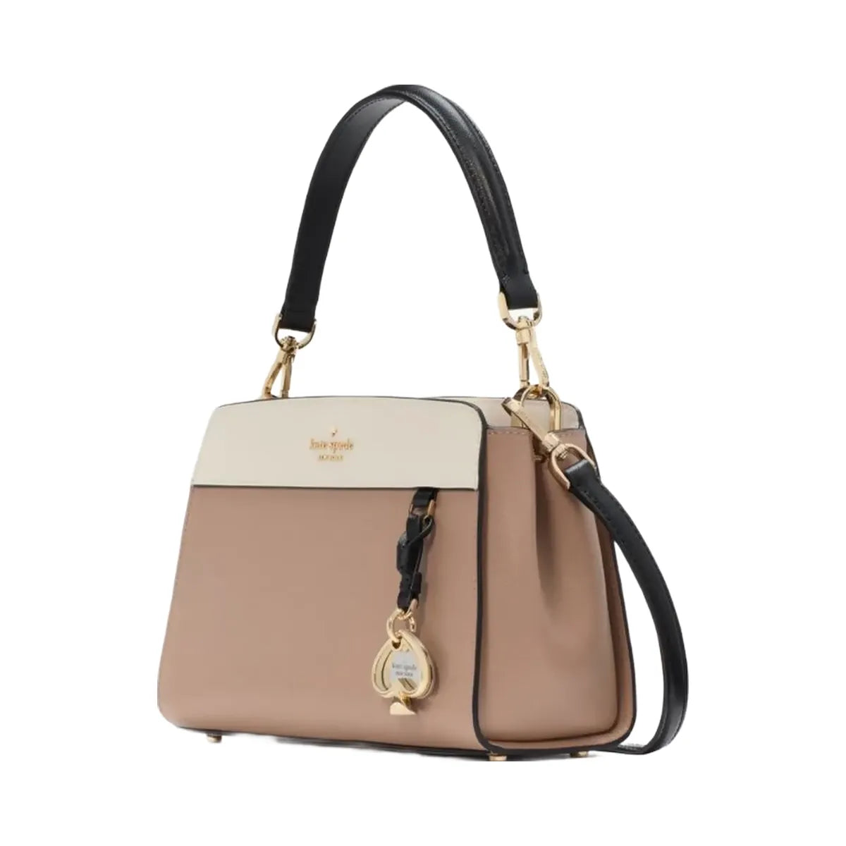Kate Spade Madison Small Top Handle Satchel Toasted Hazelnut Multi