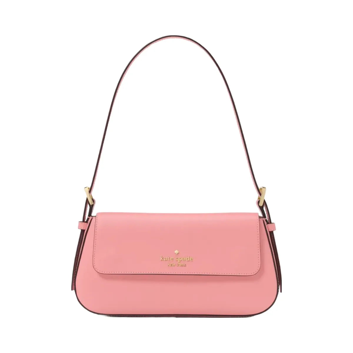 Kate Spade Madison Saffiano Leather Small Flap Shoulder Bag Terracotta Tile