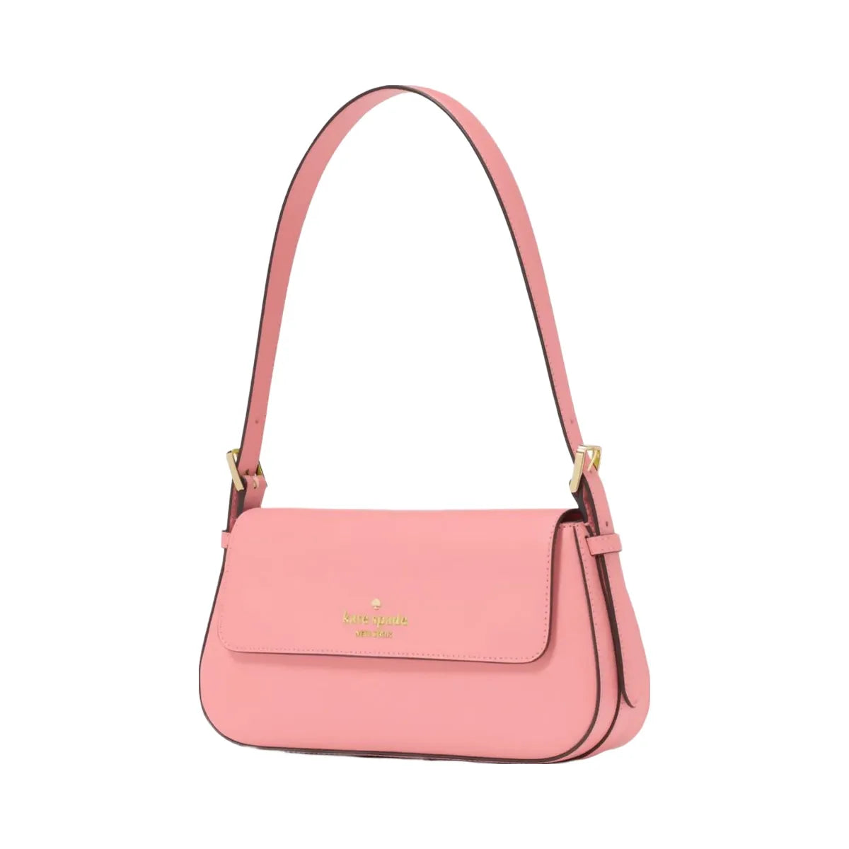 Kate Spade Madison Saffiano Leather Small Flap Shoulder Bag Terracotta Tile