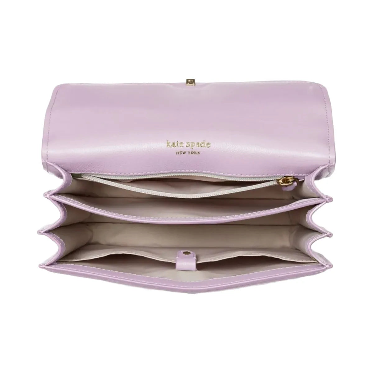 Kate Spade Locket Large Flap Shoulder Bag Violet Mist