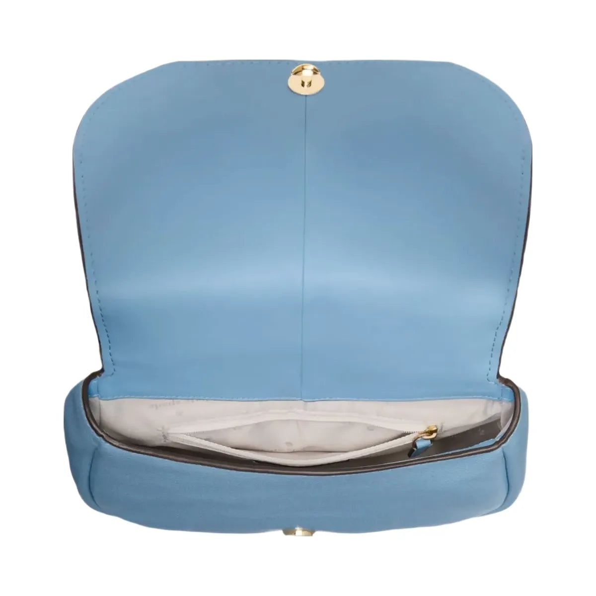 Kate Spade Kayla Pebbled Leather Saddle Bag Montauk Blue