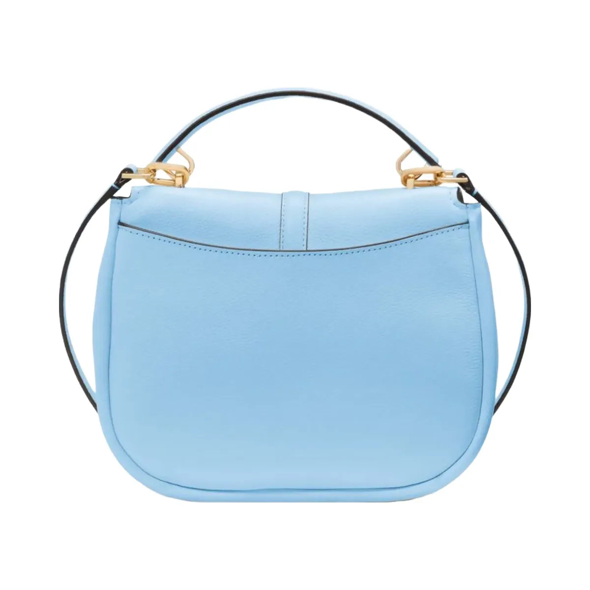 Kate Spade Kayla Pebbled Leather Saddle Bag Montauk Blue