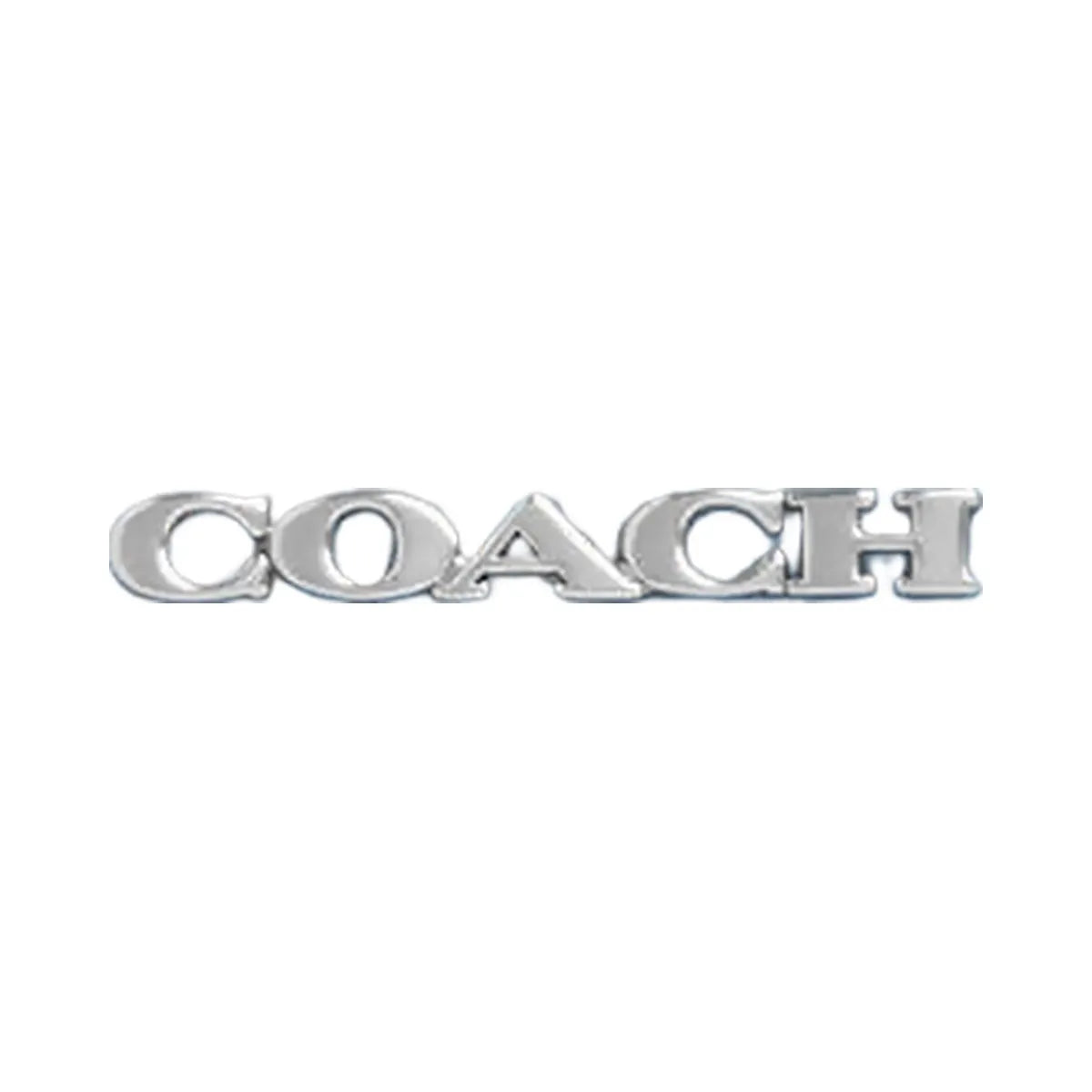 Coach Snap Wallet Pebbled Leather-Silver-Pool