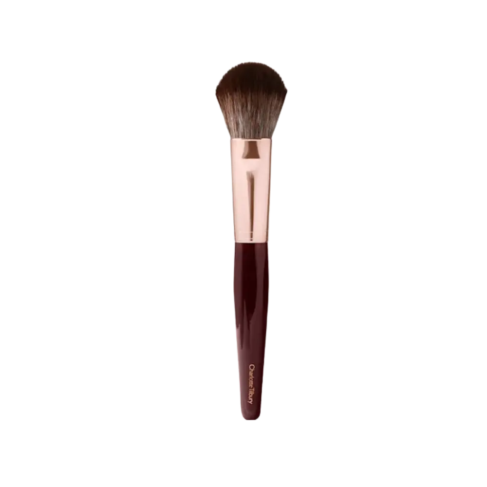 Charlotte Tilbury Bronzer & Blusher Brush Rose Gold & Night Crimson