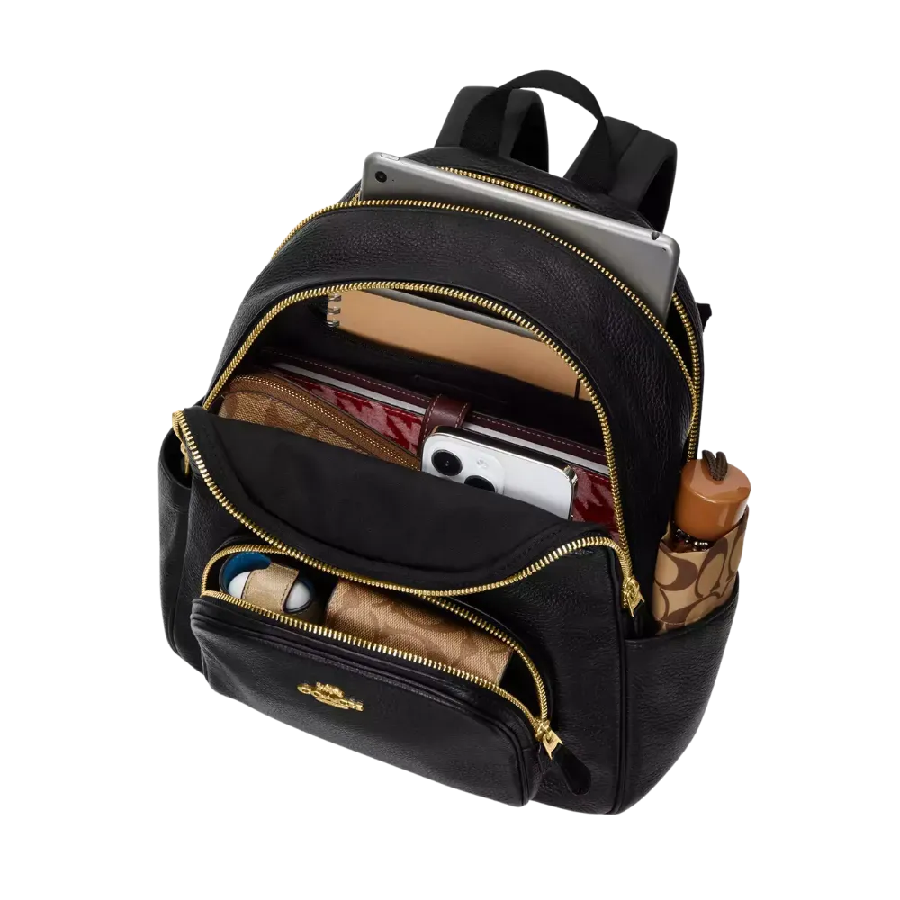 Coach Court Backpack In Signature Canvas Tan