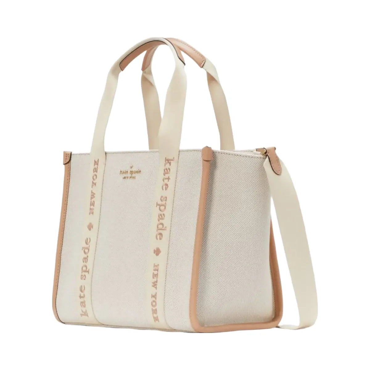 Kate Spade Kip Canvas Small Tote Light Fawn Multi