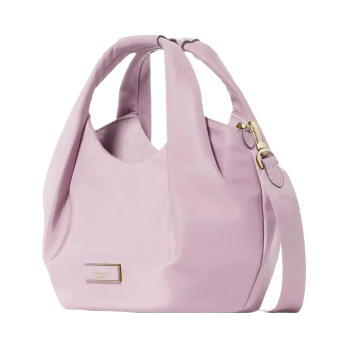Kate Spade Carter Nylon Small Pleated Crossbody Lavender Smoke