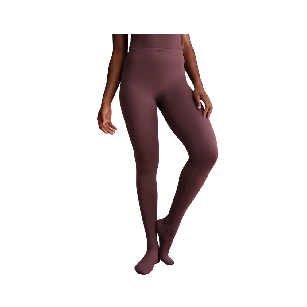 Nike X Skims Women's High-Waisted Footsie Grip Leggings CURRANT