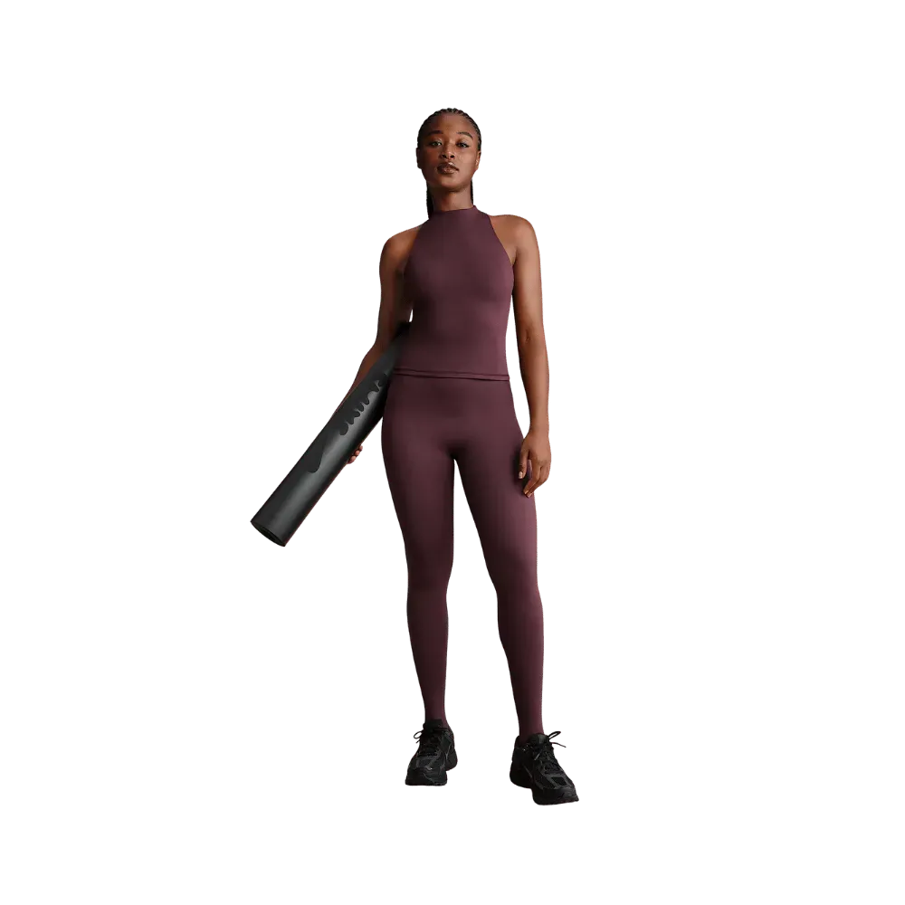 Nike X Skims Women's High-Waisted Footsie Grip Leggings CURRANT