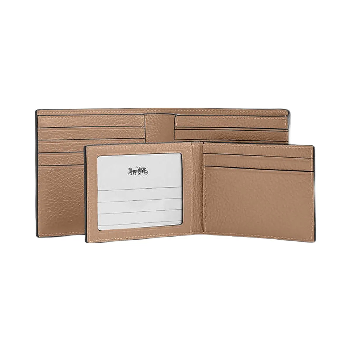 Coach 3 In 1 Wallet Pebbled Leather-Taupe