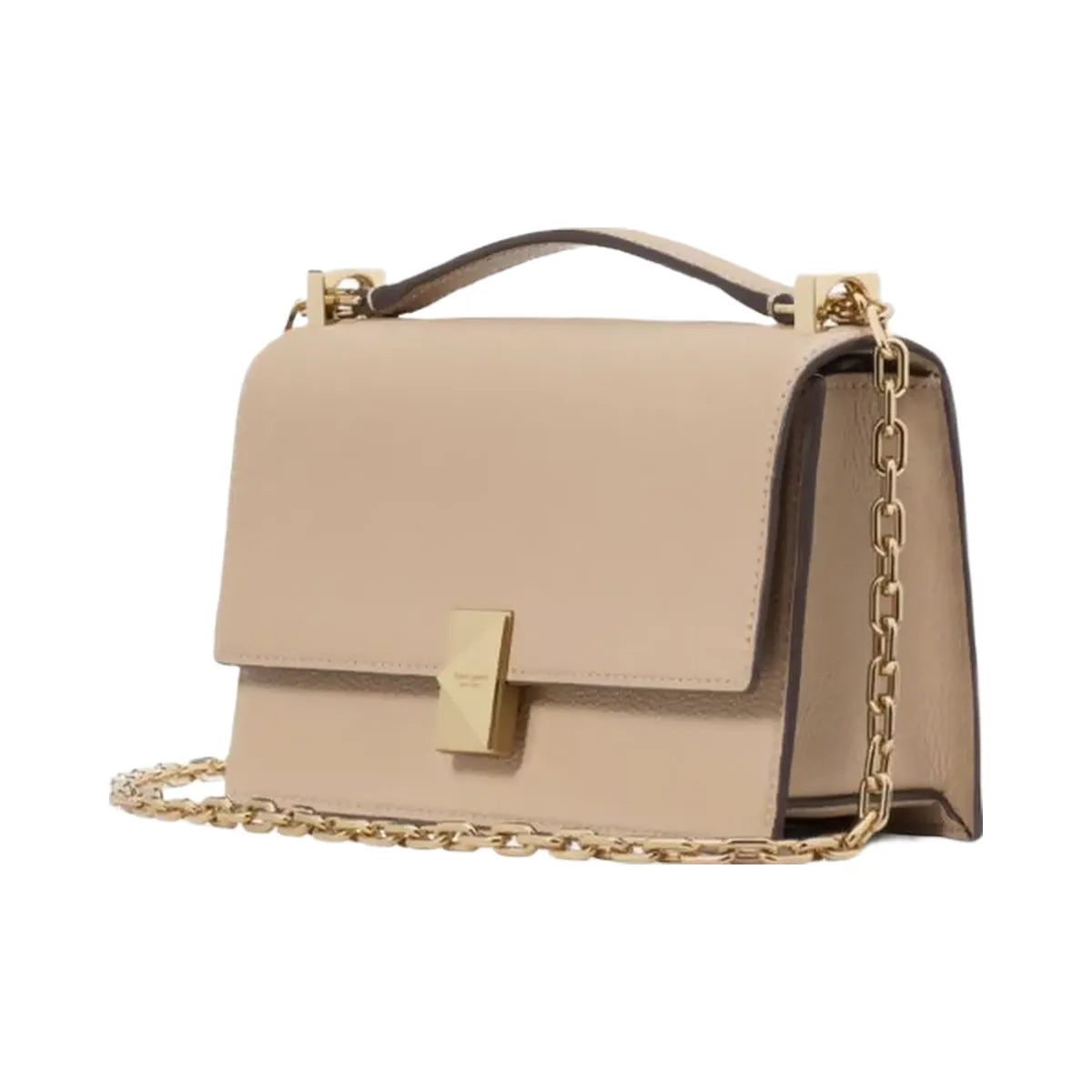 Kate Spade Deco Mini Flap Chain Crossbody Timeless Taupe