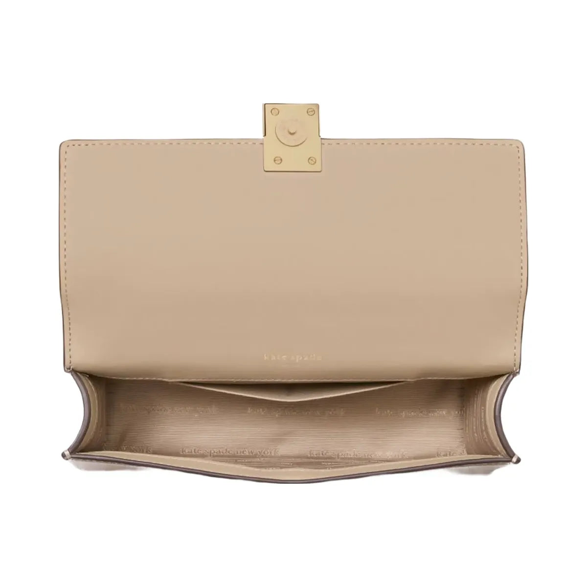 Kate Spade Deco Mini Flap Chain Crossbody Timeless Taupe