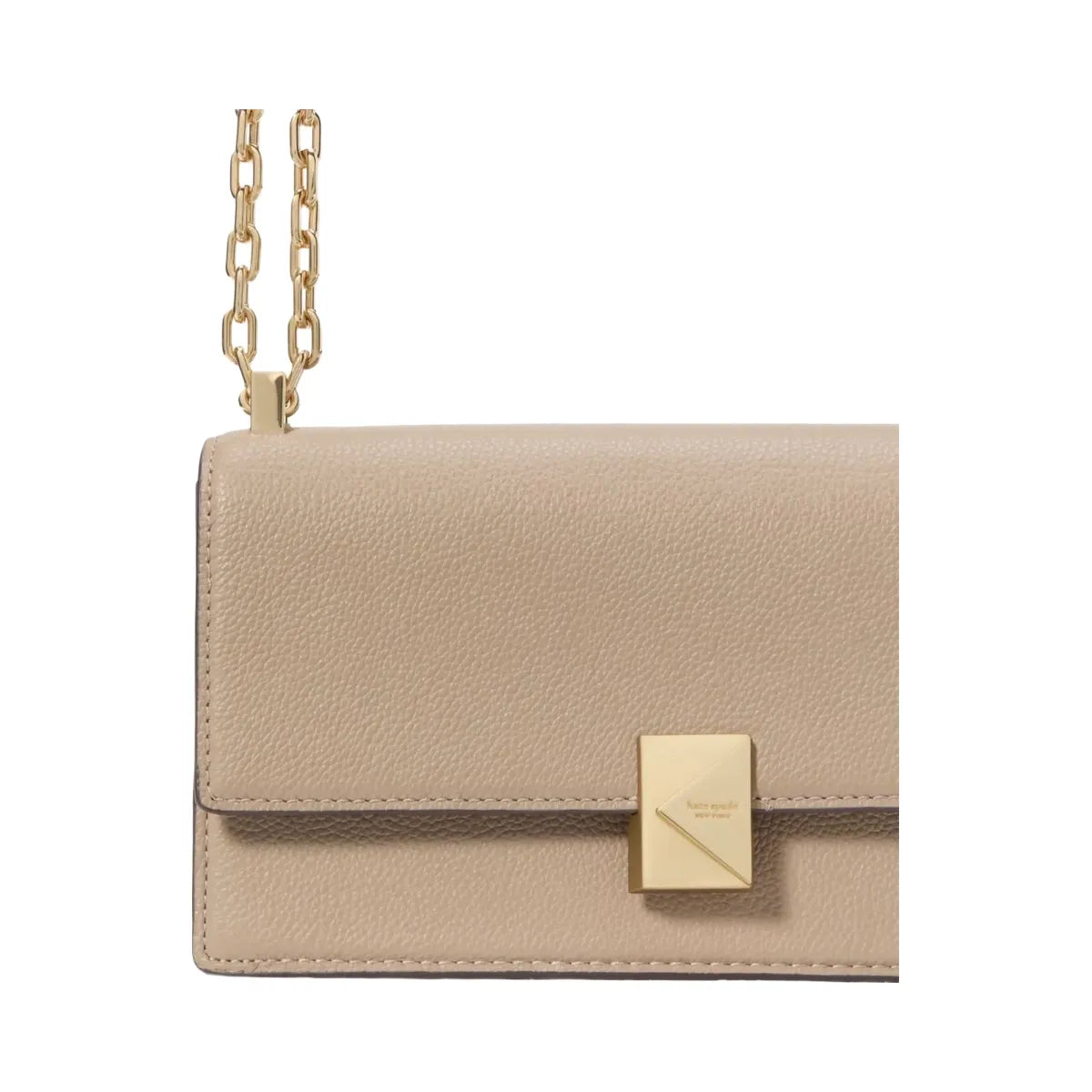 Kate Spade Deco Mini Flap Chain Crossbody Timeless Taupe