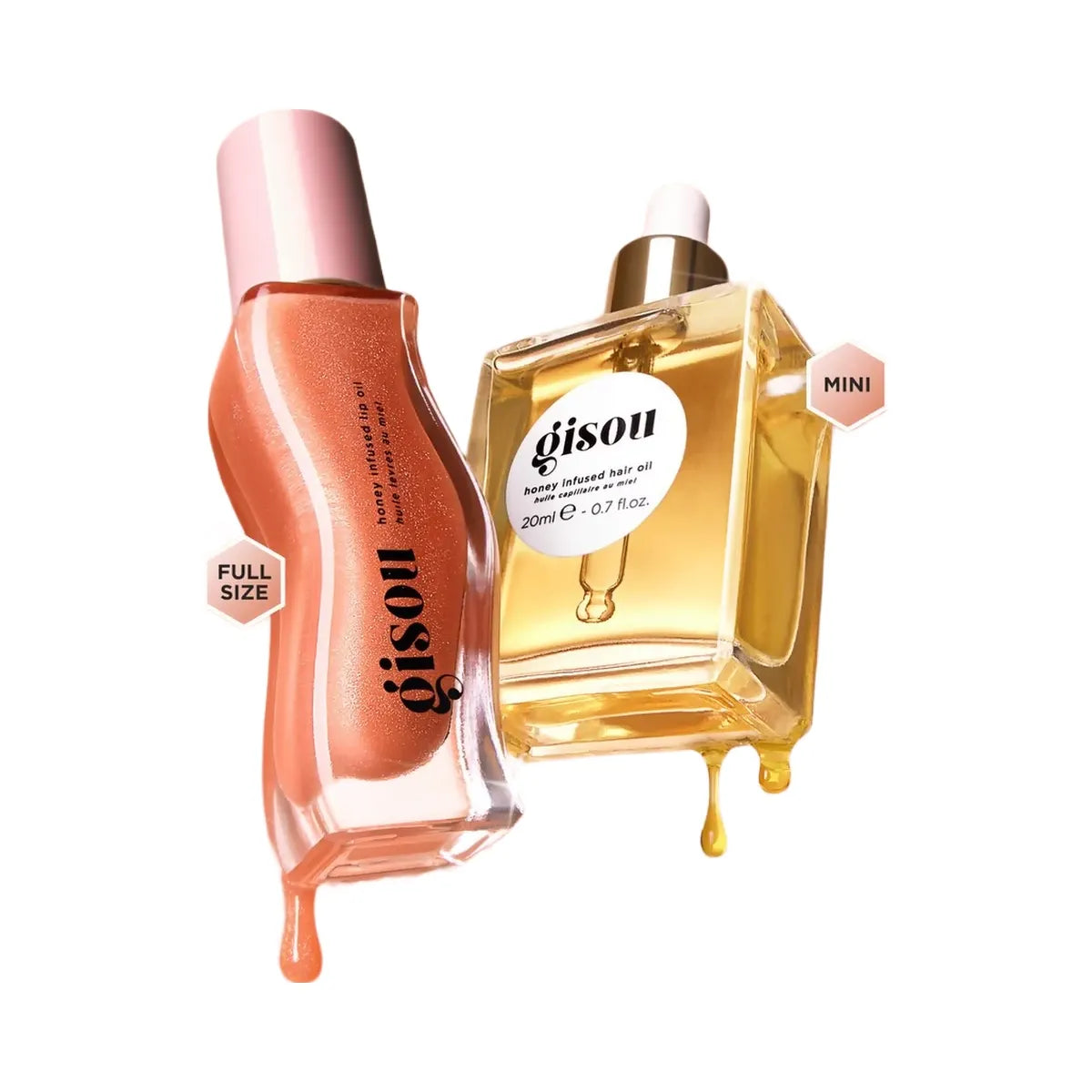 Gisou Glossy & Glazed Hair & Lip Oil Gift Set