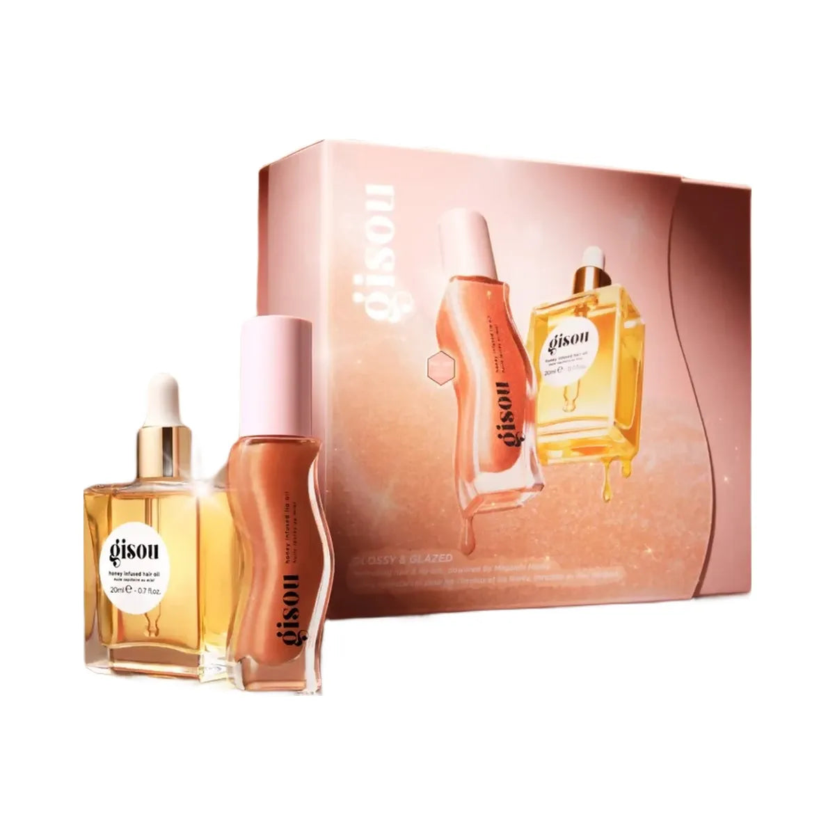 Gisou Glossy & Glazed Hair & Lip Oil Gift Set