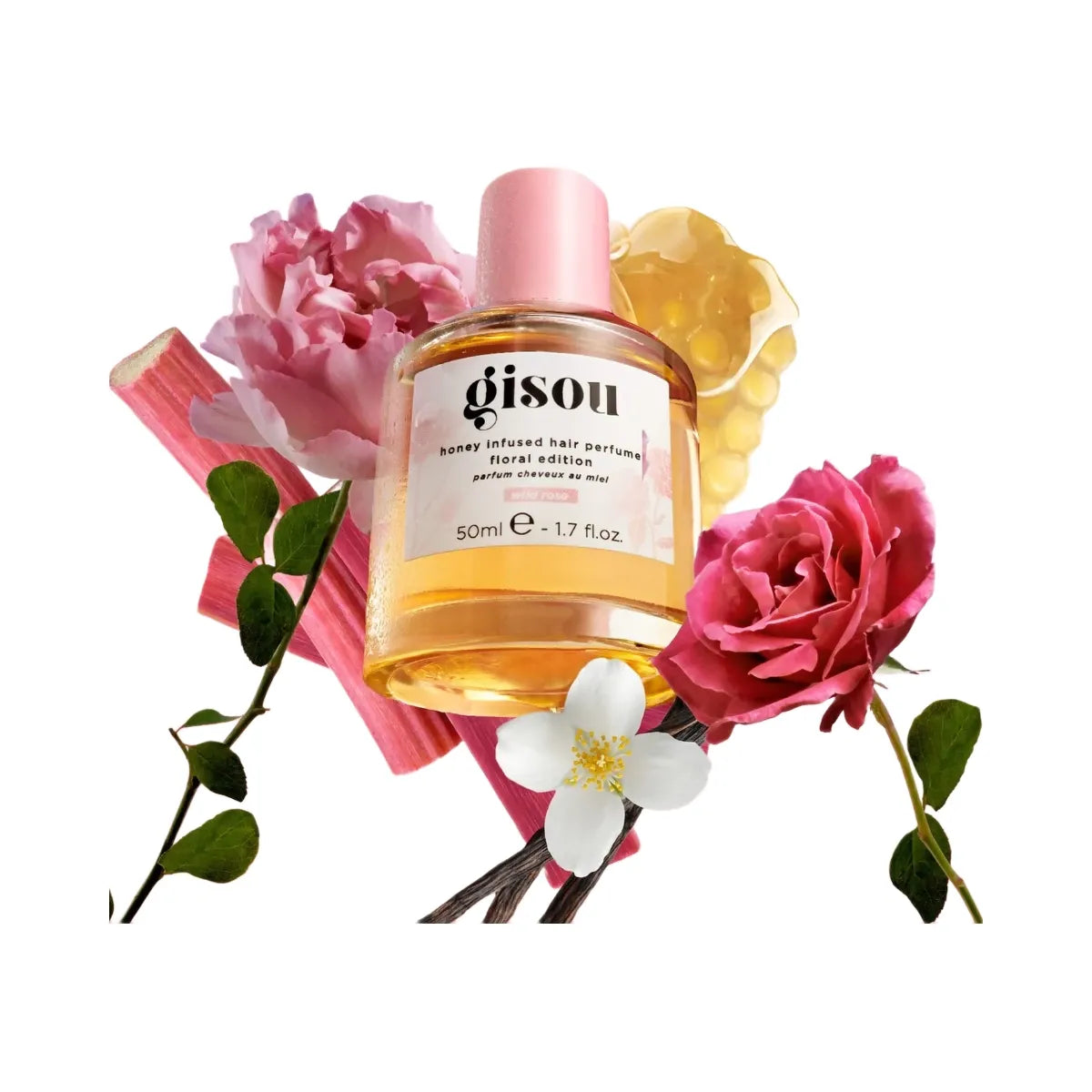 Gisou Wild Rose Honey Infused Hair Perfume