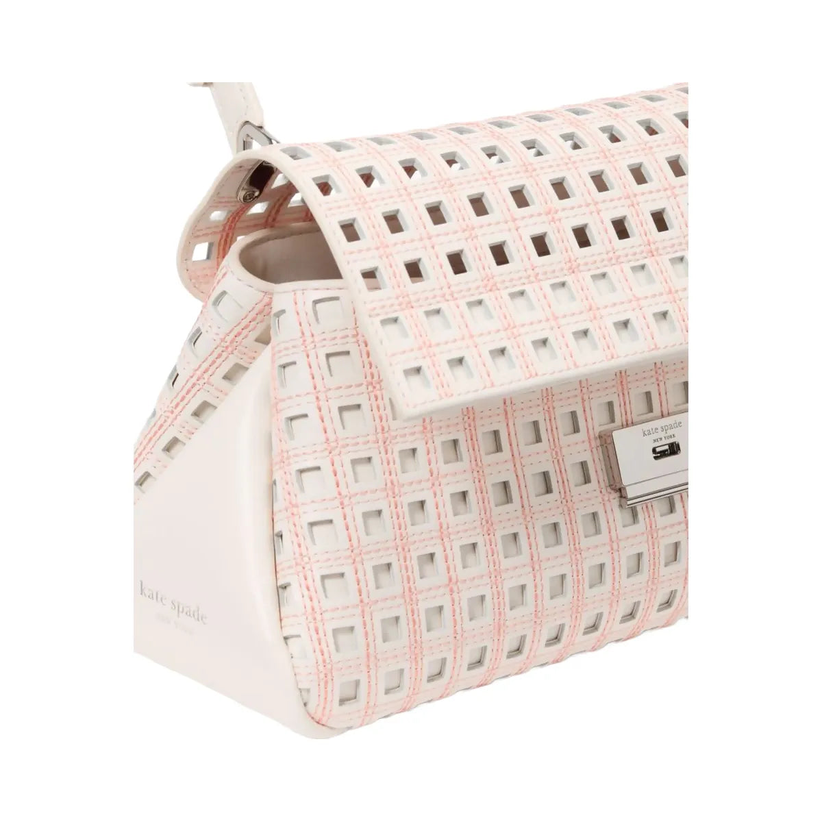 Kate Spade Grace Perforated Convertible Shoulder Bag Cream Multi