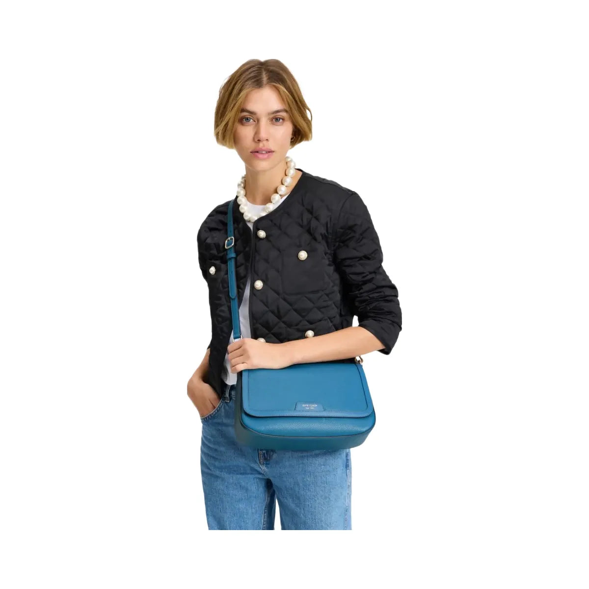 Kate Spade Hudson Convertible Flap Shoulder Bag Back To School Blues