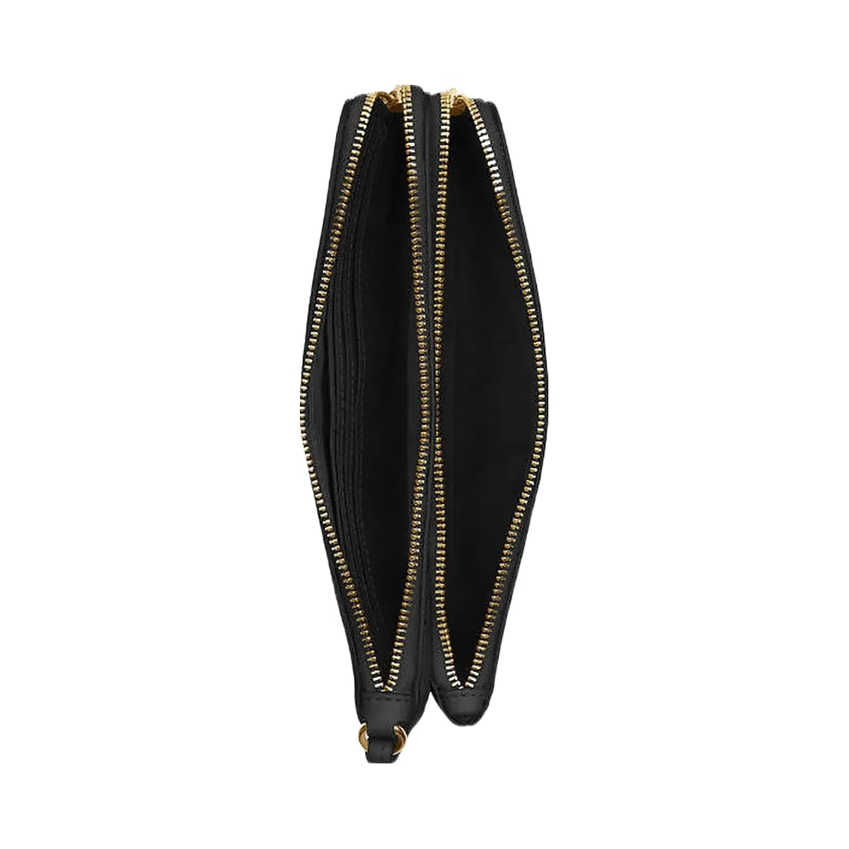 Coach Double Zip Wallet In Signature Canvas Signature Canvas-Gold-Brown Black