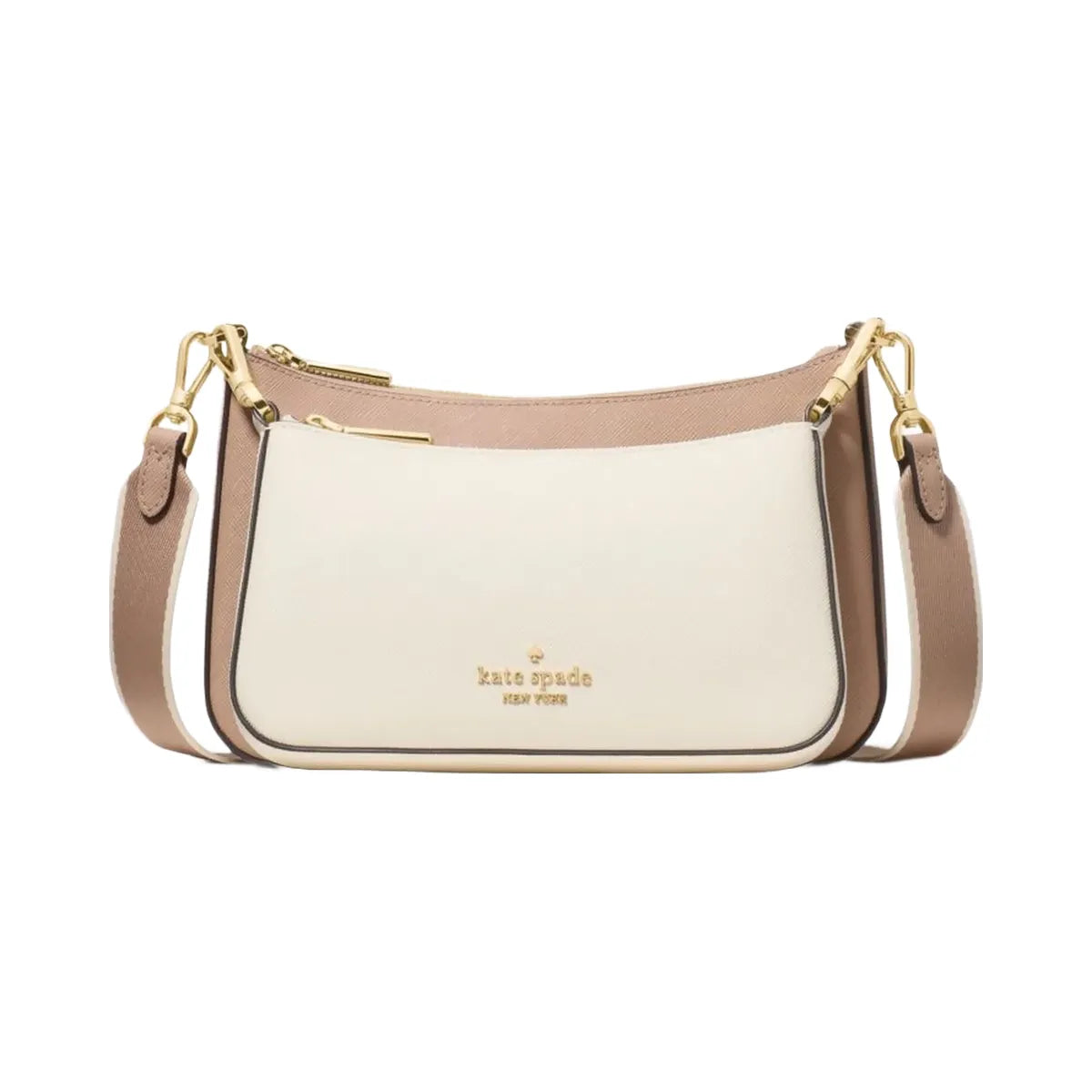 Kate Spade Duet Small Crossbody Toasted Hazelnut Multi