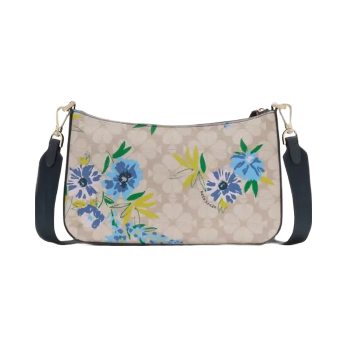 Kate Spade Duet Spade Flower Floral Crossbody Blazer Blue Multi