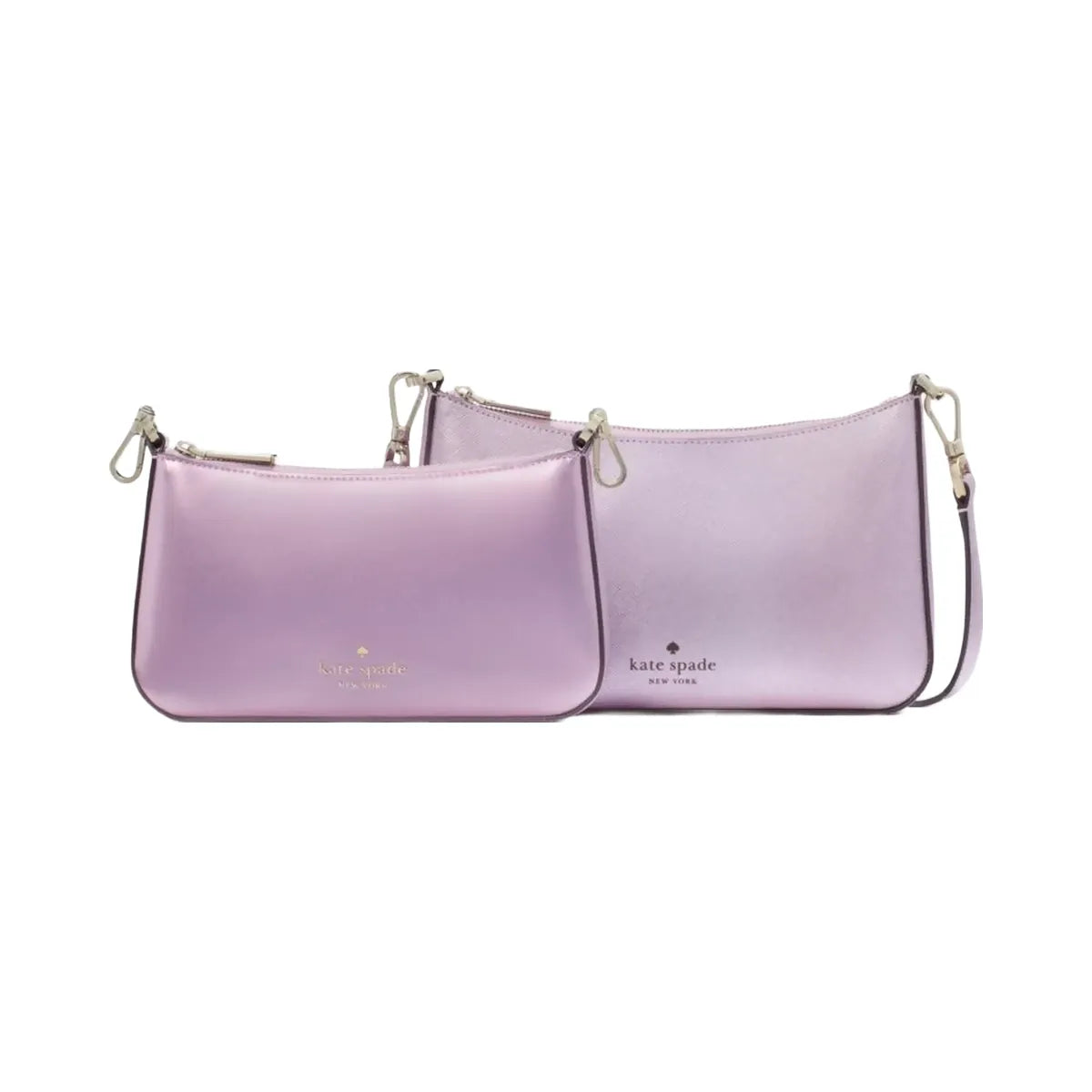 Kate Spade Duet Patent Crossbody Duo Quartz Pink