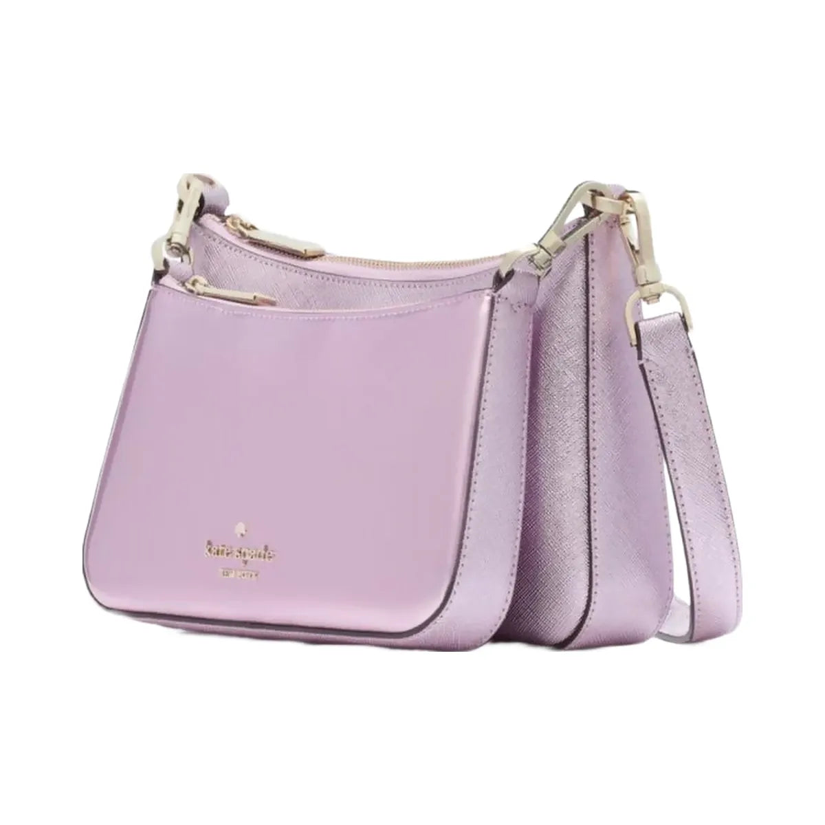 Kate Spade Duet Patent Crossbody Duo Quartz Pink
