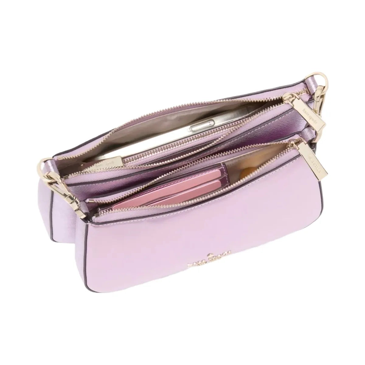Kate Spade Duet Patent Crossbody Duo Quartz Pink